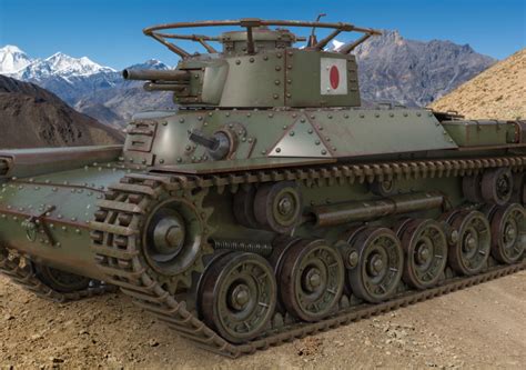 Tank Type 97 Chi Ha Green Japan Vray Cgtrader
