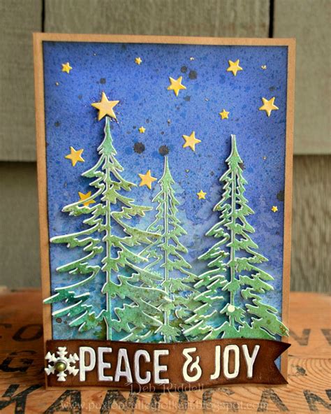 Beautiful Handmade Christmas Card Paxton Valley Folk Art Peace And