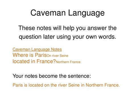Note Taking Caveman