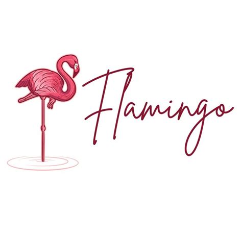 Flamingo Mascot Logo Template Eps Ai Flamingo Logo Flamingo Logo