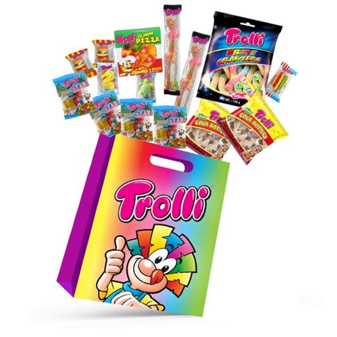 15pc Trolli A Kids Candy Showbag Wgummy Bearsea Critterscola Bottles