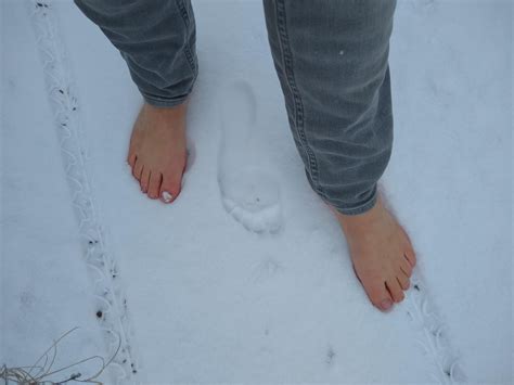 Tried Barefoot In The Snow On My Gravel Trails Today Rbarefootrunning