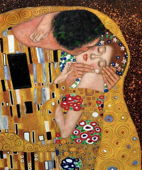 Klimt The Kiss Best Seller Reproduction Oil On Canvas
