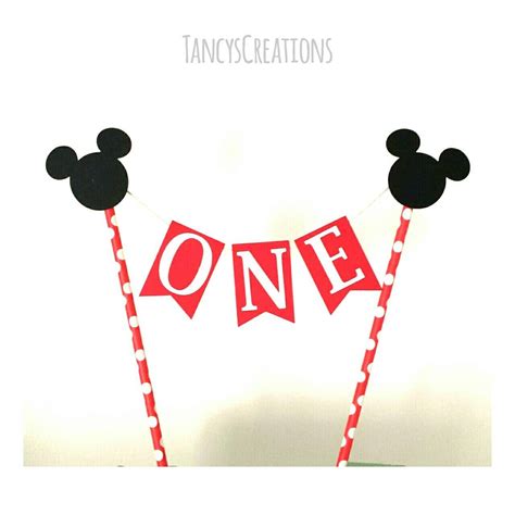 6pcs mickey mouse clubhouse cake topper action figures toys for the mickey mouse clubhouse party supplies. One Mickey Mouse inspired cake topper for a first birthday ...