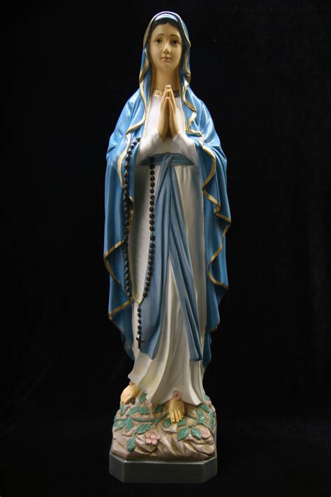 X Large Our Lady Of Lourdes Virgin Mary Italian Catholic Statue Figure
