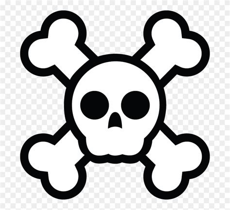 Pirate Skull Cute Skull And Crossbones Clipart 3465486 Pinclipart