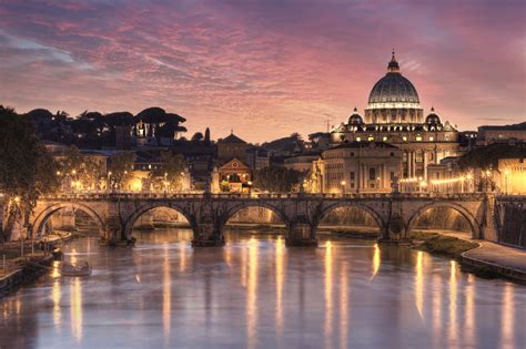 St Peters Basilica Sunset Vatican City By Felipe Pitta 500px