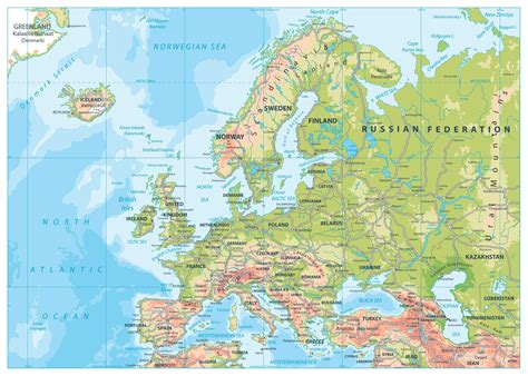 Road Map Of Europe Map Of Europe Europe Map