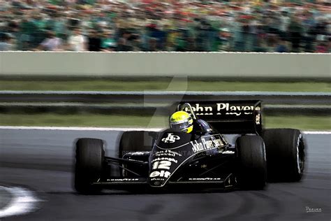 Ayrton Senna Jps Lotus By Peeveeart On Deviantart