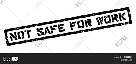 Not Safe For Work Rubber Stamp Stock Vector And Stock Photos Bigstock