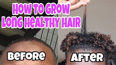 How To Grow Long Hair For Black Men Youtube