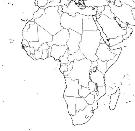 Blank Map Of Africa Of The Continent Filling In As Many Names Of