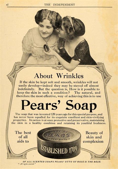 1910 Ad A And F Pears Co Toilet Bath Soap Woman Fashion Original Tin4