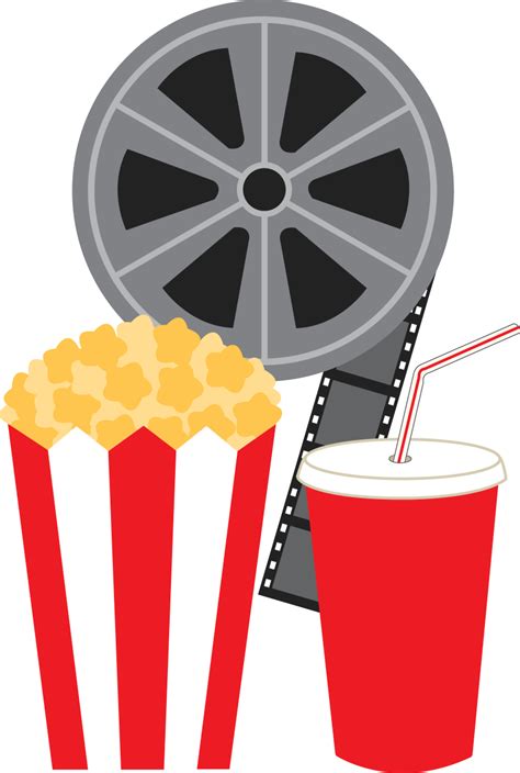 Free Popcorn Clipart Image Movie Reel Clip Art Popcorn