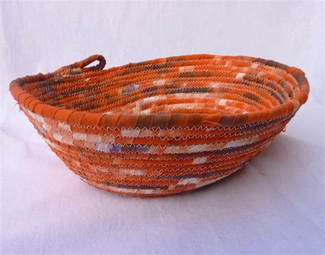 Rope Bowl Fabric Covered Oval