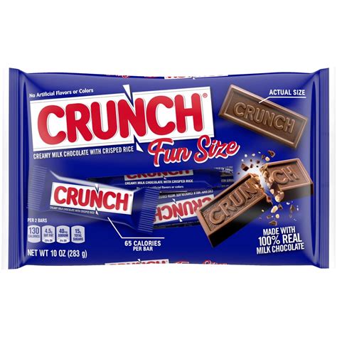 Crunch 100 Milk Chocolate Fun Size Candy Bars Perfect Valentines Day