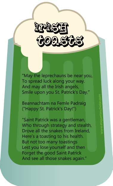 St Patricks Day Irish Toasts Three Great Irish Toasts Just For St Patricks Day Wine