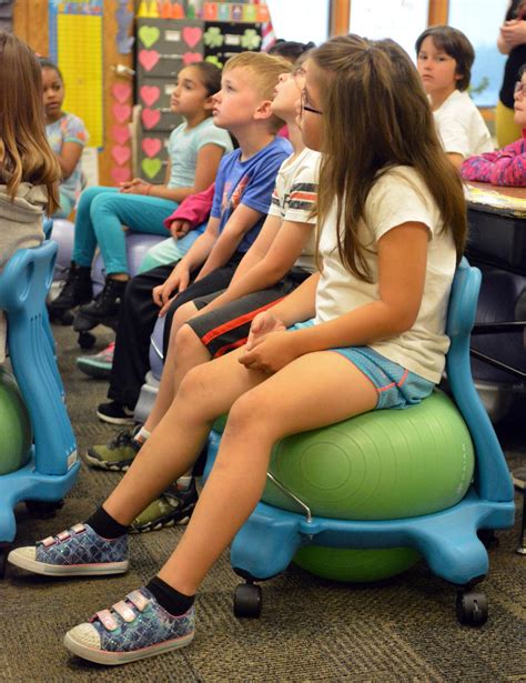 Ball Chairs Give Students Bounce Local