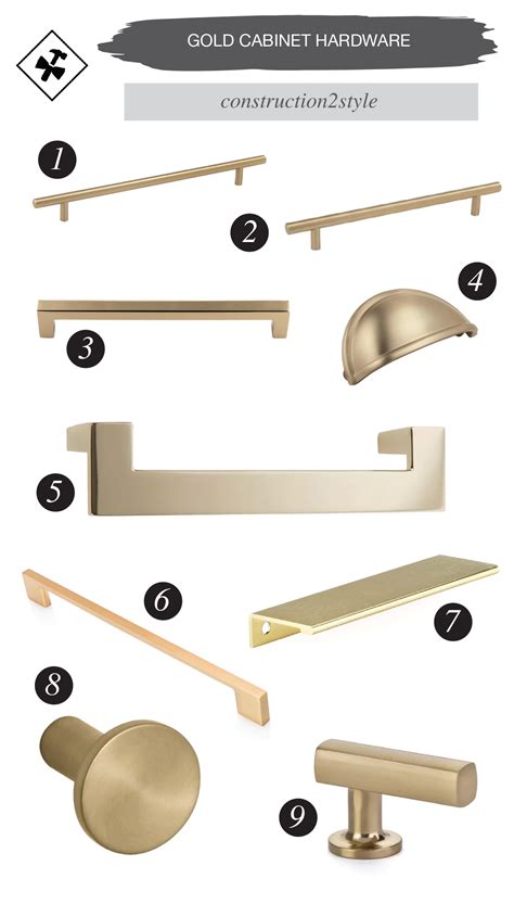 Add simple accents to your doors with this single dummy door handle. Top Gold Cabinet Hardware Options | Construction2style