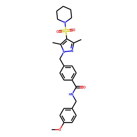 m358 0491 — chemdiv screening compound 4 {[3 5 dimethyl 4 piperidine 1 sulfonyl 1h pyrazol 1