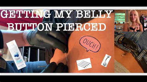 GETTING MY BELLY BUTTON PIERCED DAILY UPDATES YouTube