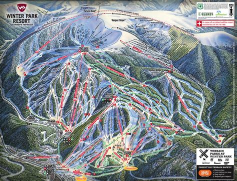 Winter Park Ski Resort Trail Map Colorado Ski Resort Maps