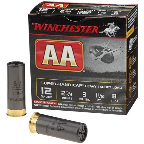 Winchester Aa Super Handicap Target Load 12 Gauge 8 Shot Shotshells