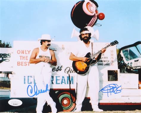 Cheech Marin And Tommy Chong Signed 8x10 Photo Jsa Pristine Auction