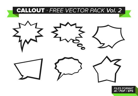 Callout Free Vector Pack Vol 2 Download Free Vector Art Stock