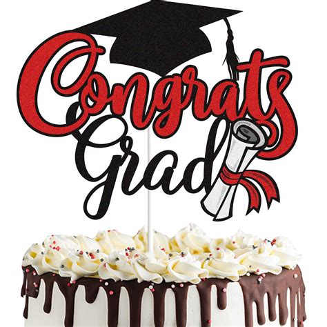 Buy Congrats Grad Cake Topper Decorations Happy Graduation 2022 Cake