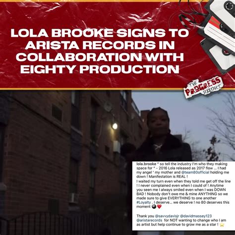 Lola Brooke Signs To Arista Records In Collaboration With Eighty