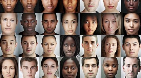 Premium Photo Human Faces Of Different Races