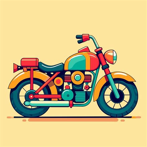 Premium Vector Motorcycle Vector Illustration