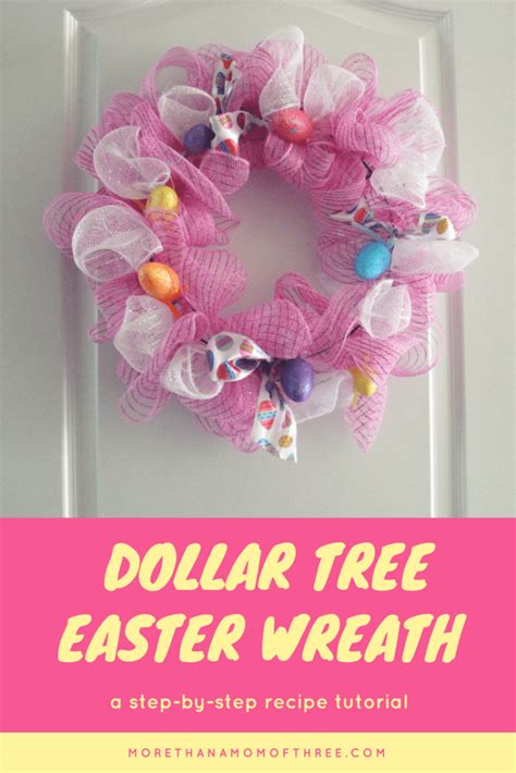 This Budget Friendly Dollar Tree Easter Wreath Is Such A Fun Diy For