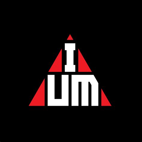 Diseño De Logotipo De Letra De Triángulo De Ium Con Forma De Triángulo
