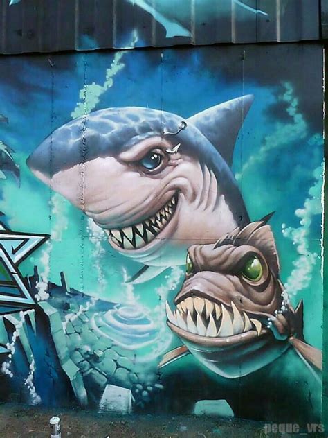 Pin By James Fernandez On Sharks For Our Breanna Street Art Street