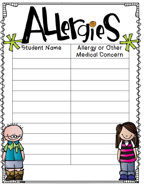 Free Printable I Am Allergic To Form Printable Forms Free Online