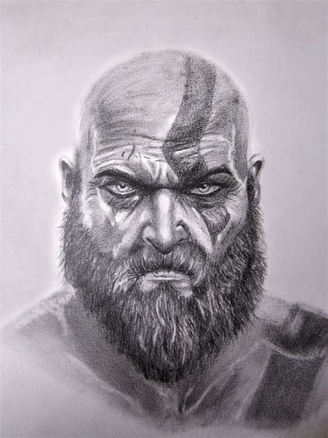 Kratos By Barlesart Kratos God Of War God Of War Cool Drawings