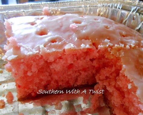 Southern With A Twist Strawberry Cake With Powdered Sugar Glaze