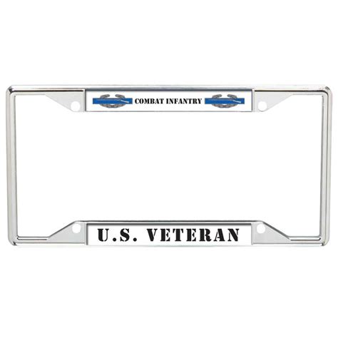 Combat Infantry Badge License Plate Frame