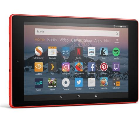 Fire os 7.3 (based on android 9 pie). AMAZON Fire HD 8 Tablet (2018) - 32 GB, Red Deals | PC World