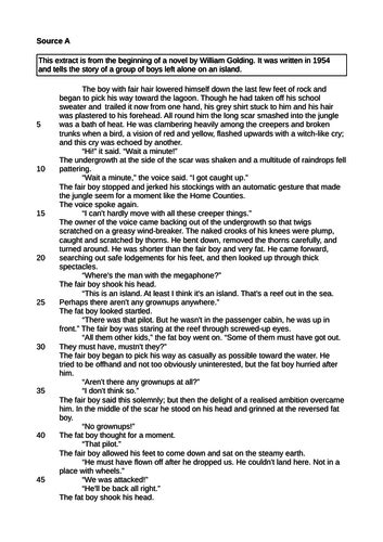 Aqa Gcse English Language Paper 1 Mock Exam Practice Revision Past