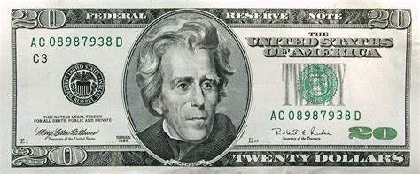 20 Dollar Bill From 2001 Clip Art Library