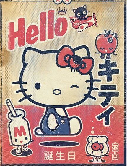 Vintage Hello Kitty Poster 😼 Hello Kitty Iphone Wallpaper Hello