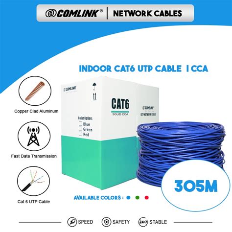 Comlink Indooroutdoor Cat6 Utp Cable Lan Cable Network Cable 305m