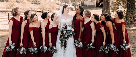 Red Bridesmaid Dresses Burgundy Bridesmaid Dresses Tulle And Chantilly