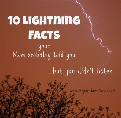10 Lightning Facts Mom Probably Told You Preparednessmama Lightning