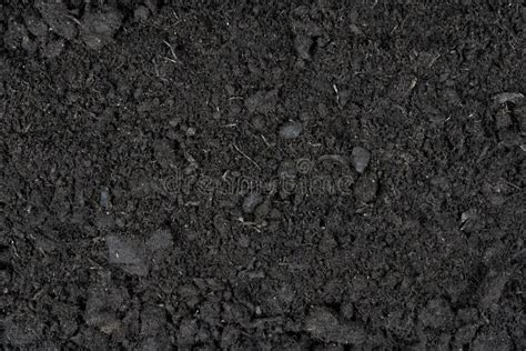 Black Earth Texture Background Soil Texture Black Land For Plant