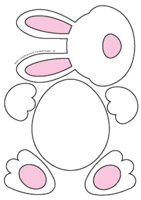 Handprint Bunny Craft For Kids Free Template Coloring Pages For Images