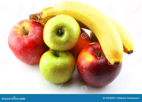 Apples Bananas And Orange Stock Image Image Of Collection 4603095